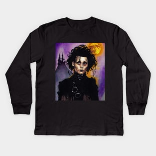 Ansekenamun - Edward Scissorhands Kids Long Sleeve T-Shirt